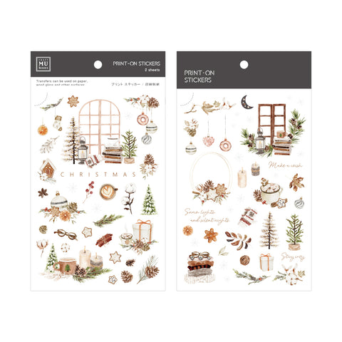 MU Lifestyle Christmas Print-On Stickers: 1032