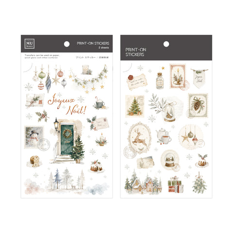 MU Lifestyle Christmas Print-On Stickers: 1033