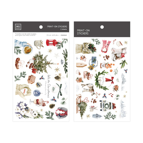 MU Lifestyle Christmas Print-On Stickers: 1034