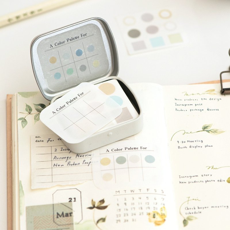 MU Lifestyle Color Palette Tin Can Stickers