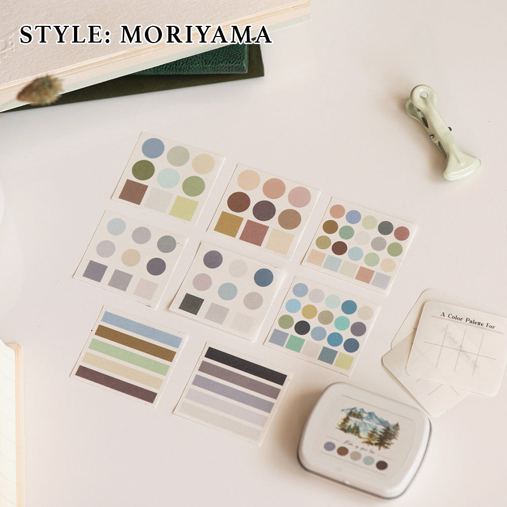 Mini Color Mu MU Lifestyle Color Palette Tin Can Stickers – Papergame