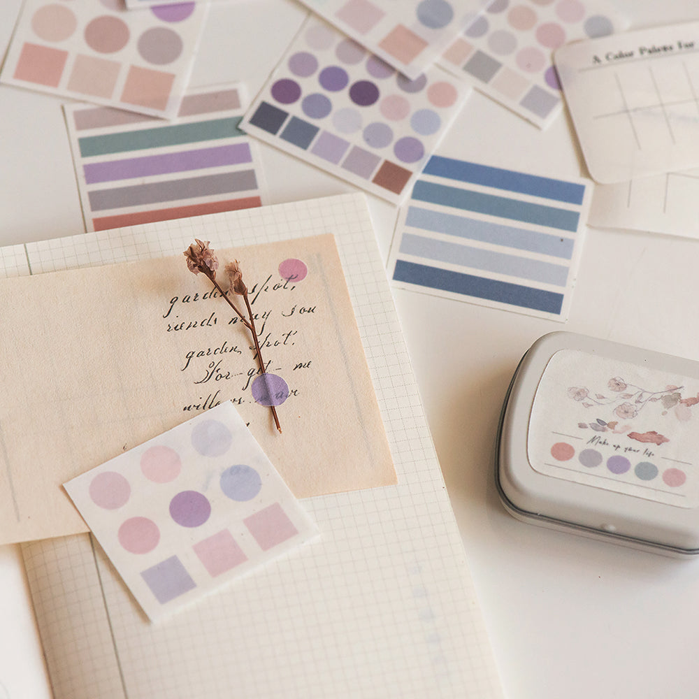 MU Lifestyle Color Palette Tin Can Stickers