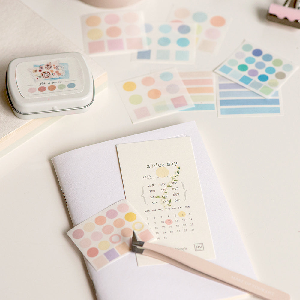 MU Lifestyle Color Palette Tin Can Stickers