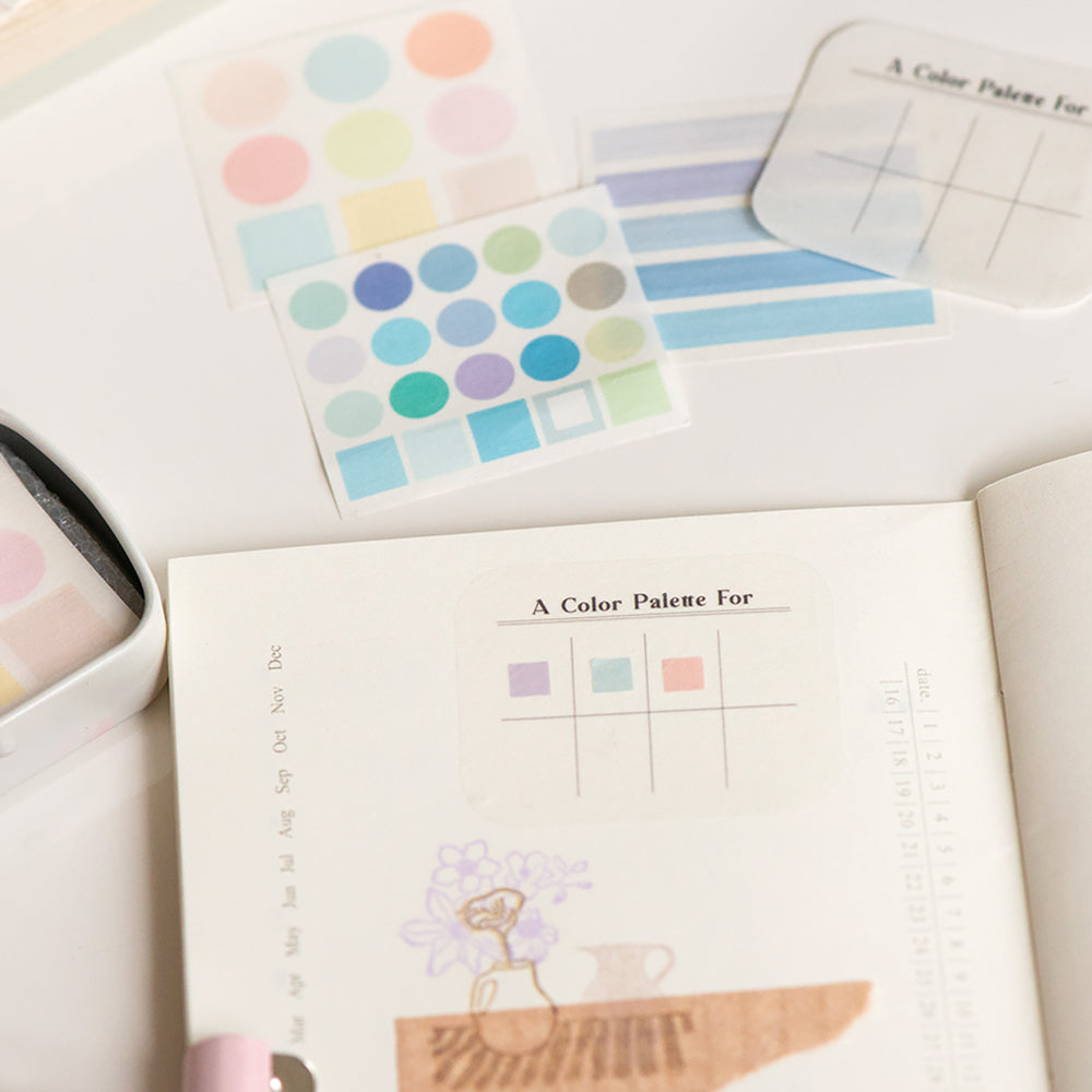 MU Lifestyle Color Palette Tin Can Stickers