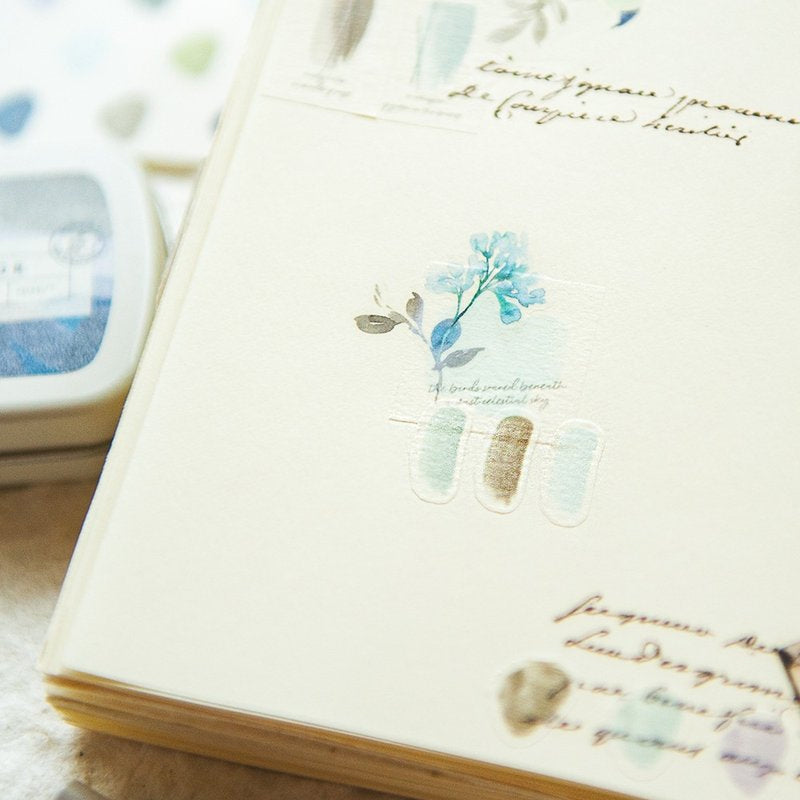 MU Lifestyle Watercolor Palette Tin Can Stickers