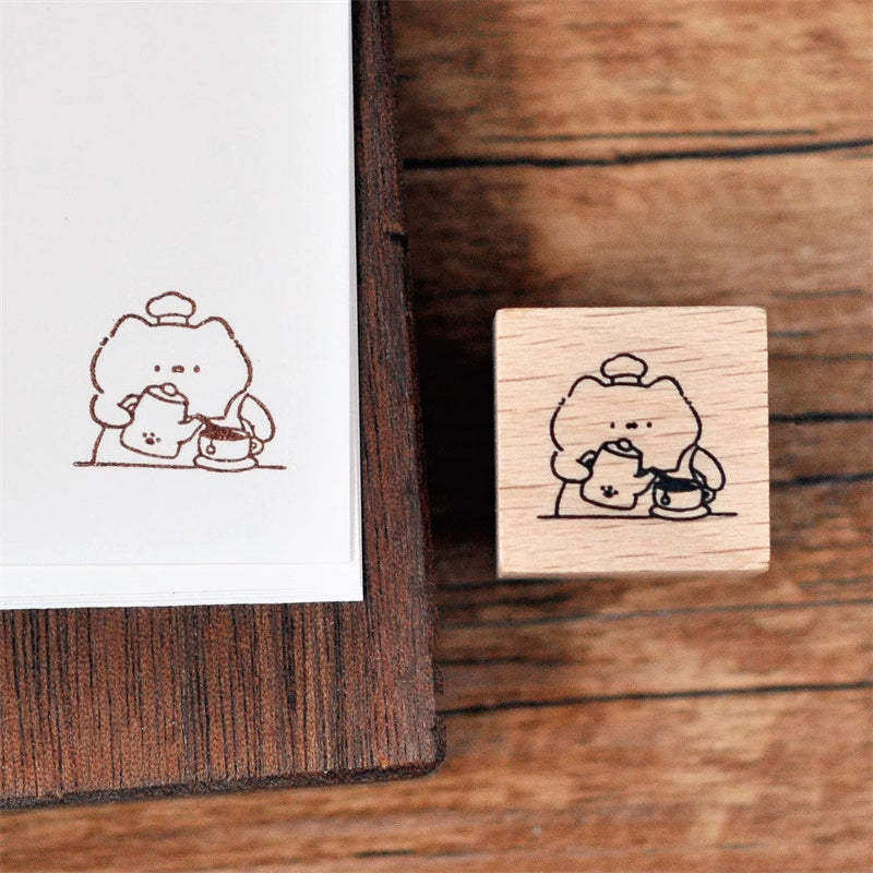 Maru Stationery: Kitty Cafe Stamps Set