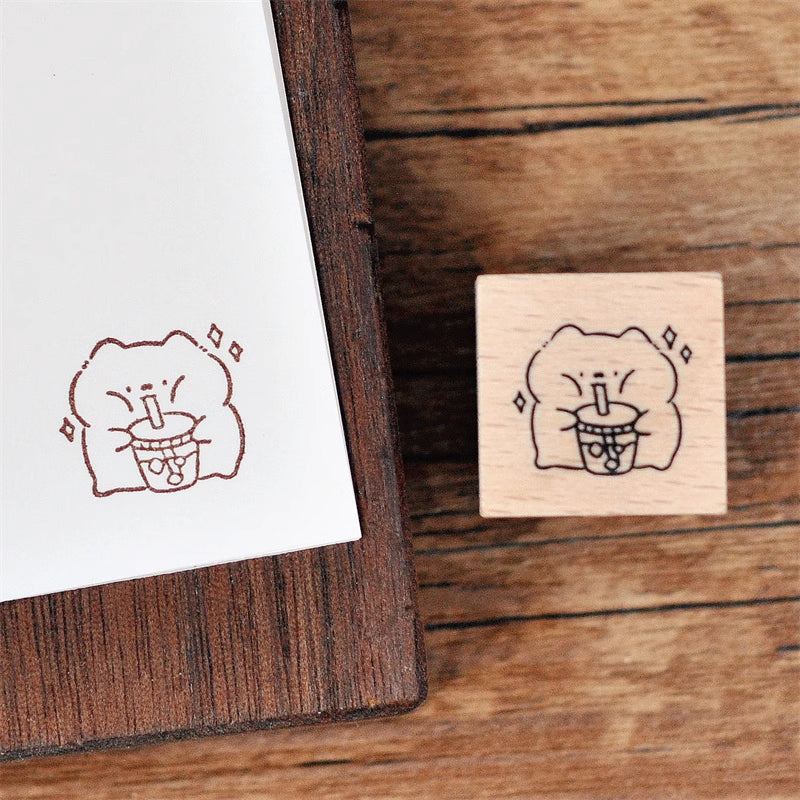 Maru Stationery: Kitty Cafe Stamps Set