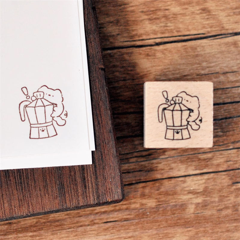 Maru Stationery: Kitty Cafe Stamps Set