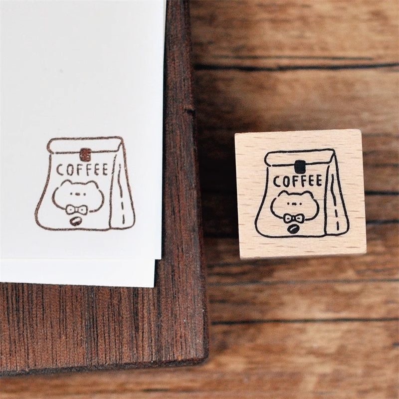 Maru Stationery: Kitty Cafe Stamps Set