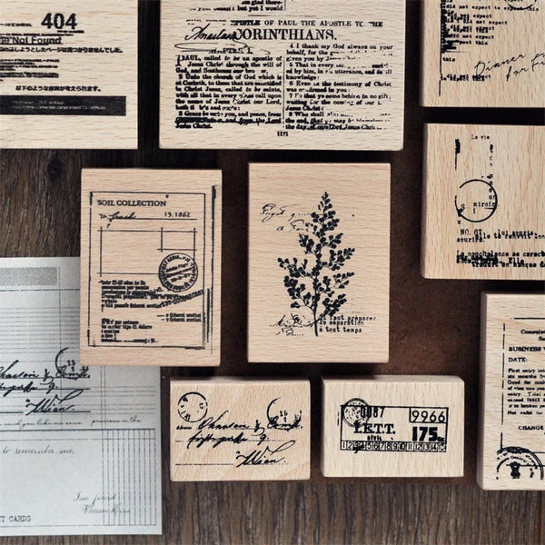 Vintage Embellishments Rubber Stamp