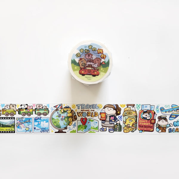 Meatball Washi Tape: Let's Go Travel