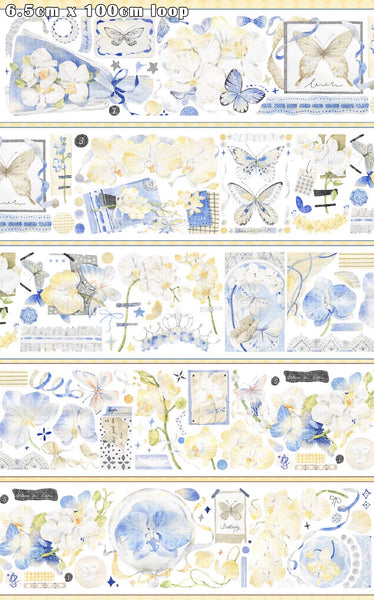 Menu Stationery Tape Sample: Butterfly Orchid