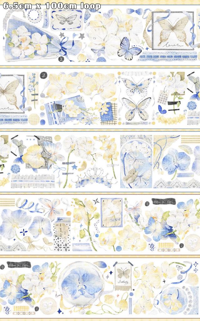 Menu Stationery Masking Tape: Butterfly Orchid