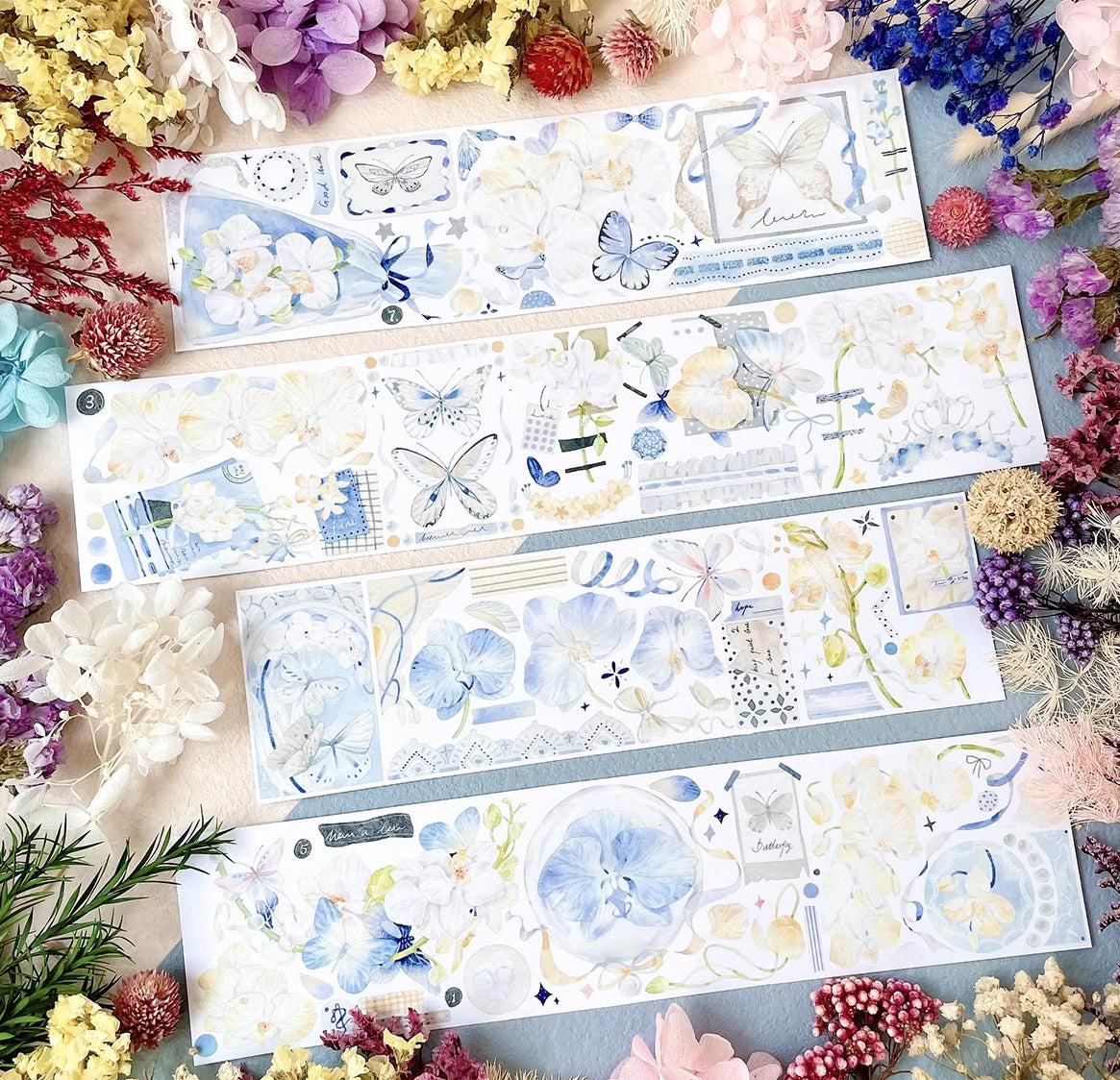 Menu Stationery Tape Sample: Butterfly Orchid