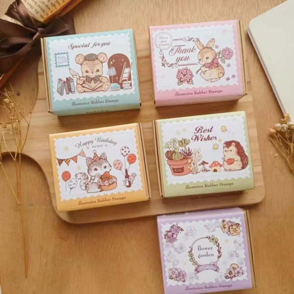 Micia Rubber Stamps Set: Illustrator Series