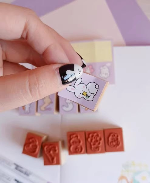 Micia Rubber Stamps Set: Bunny Numbers