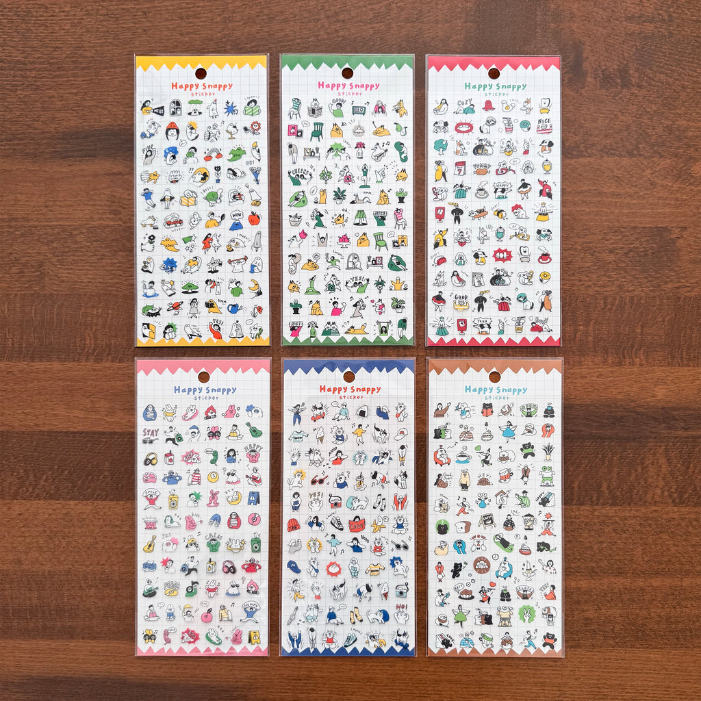 Mind Wave Sticker Sheet: Happy Snappy – Papergame