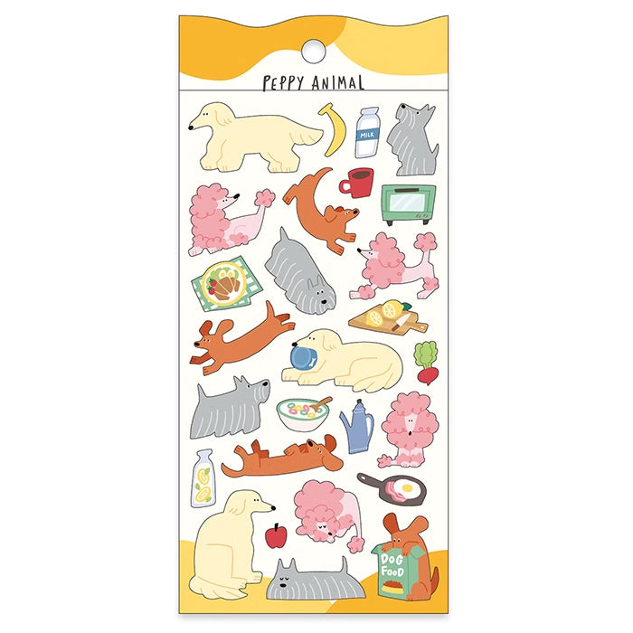 Mind Wave Sticker Sheet: Peppy Animals