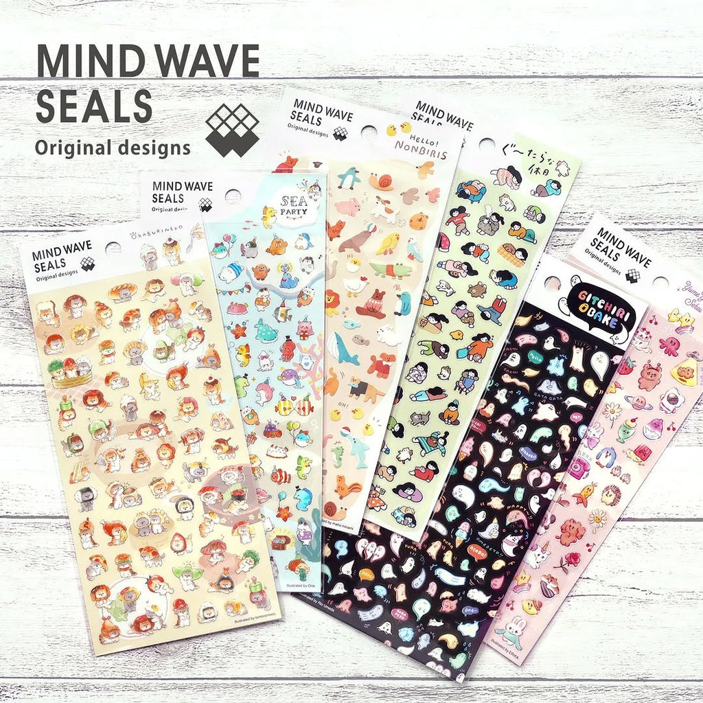 Mind Wave Sticker Sheet: Seals Original Design (Set B)