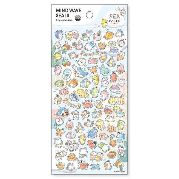 Mind Wave Sticker Sheet: Seals Original Design (Set B)