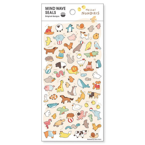 Mind Wave Sticker Sheet: Seals Original Design (Set B)