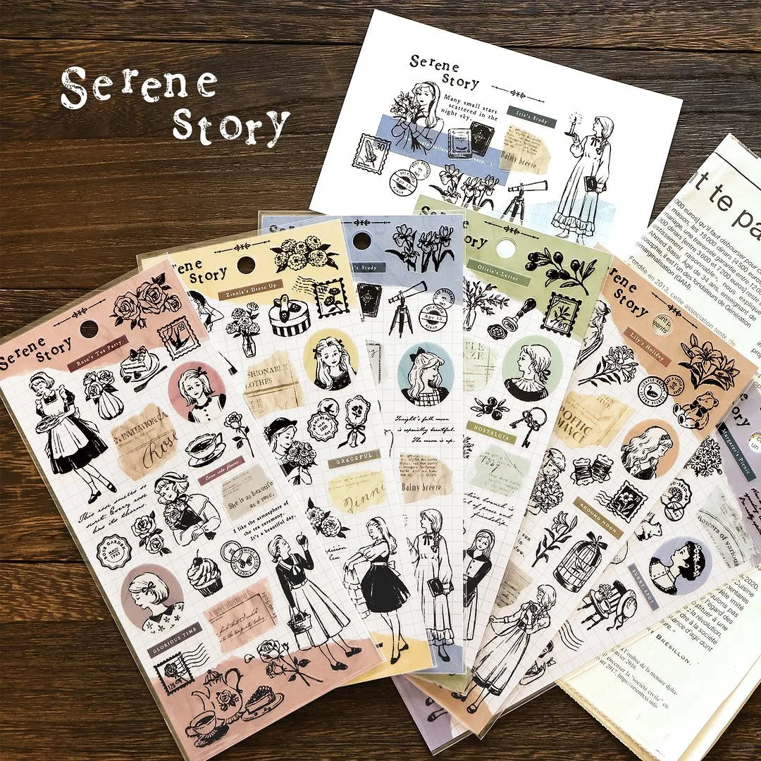 Mind Wave Sticker Sheet: Serene Story