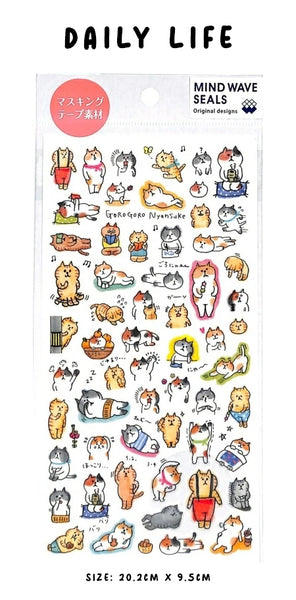 Mind Wave Sticker Sheet: Gogogoro Nyansuke