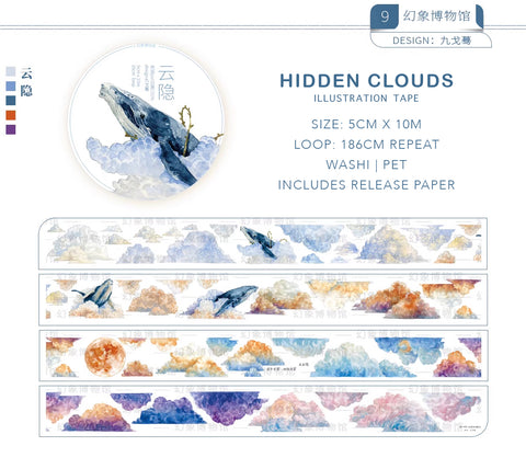 Mirage Museum Masking Tape: Hidden Clouds