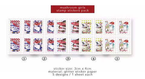 Mirage Museum Sticker Pack: Mushroom Girls
