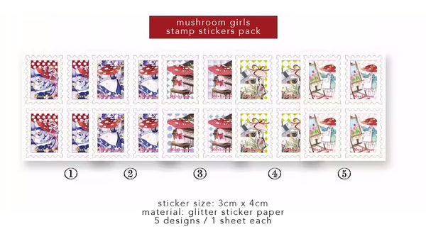 Mirage Museum Sticker Pack: Mushroom Girls