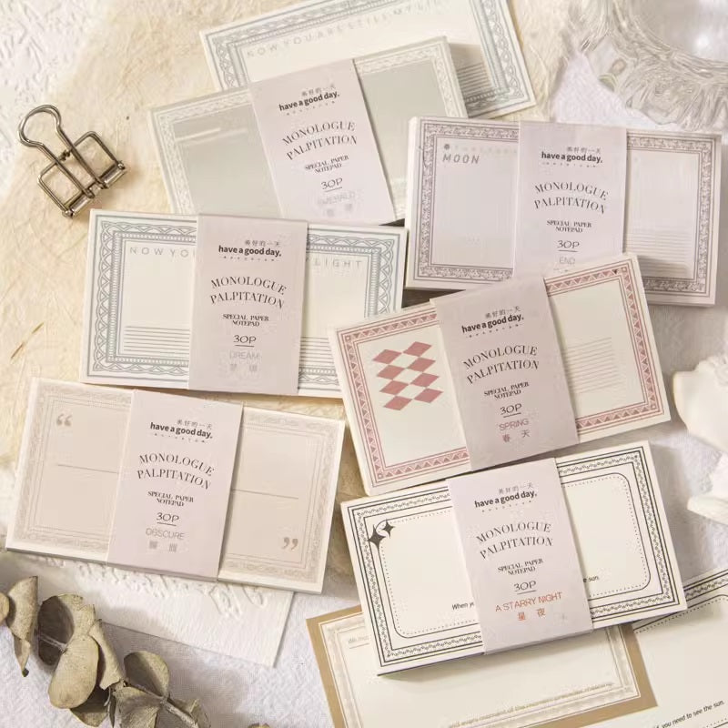 Monologue Series Memo Paper – Papergame