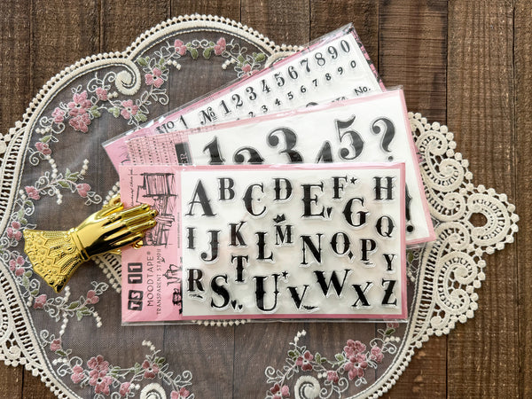 Numbers & Letters Acrylic Stamp Set