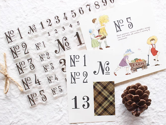 Numbers & Letters Acrylic Stamp Set