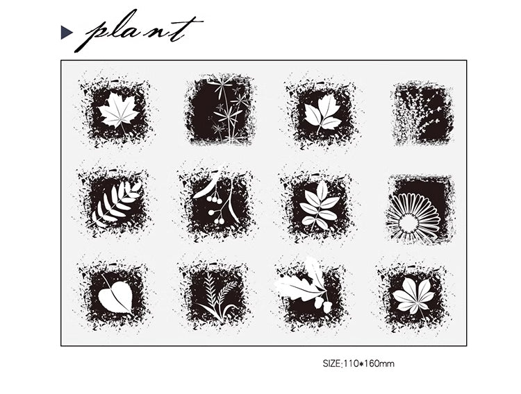 Tickets & Plants Acrylic Stamp Set