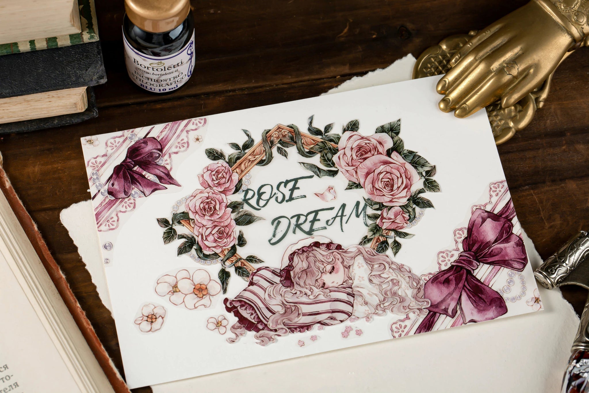 Mooka Studio Masking Tape: Rose Dreams