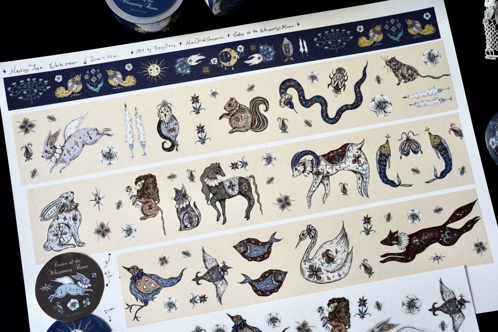 Moonchild Groceries: Codex of the Whispering Flame Series Masking Tape