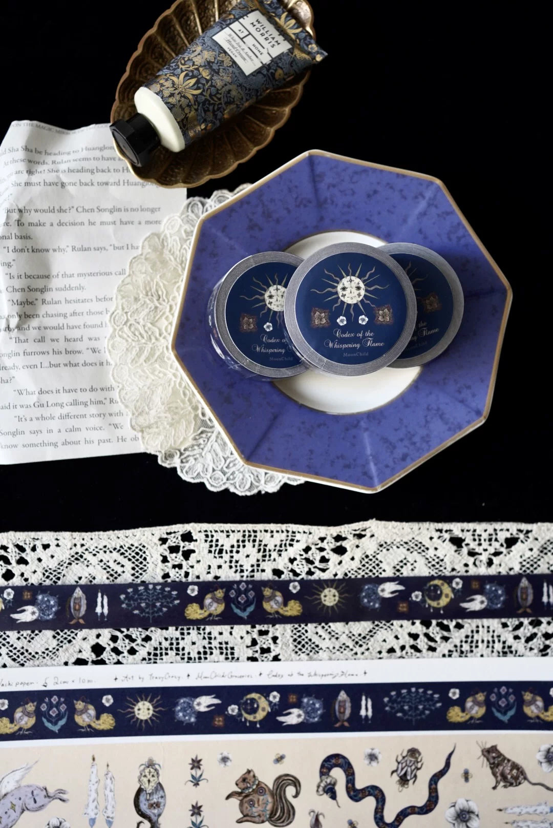Moonchild Groceries: Codex of the Whispering Flame Series Masking Tape