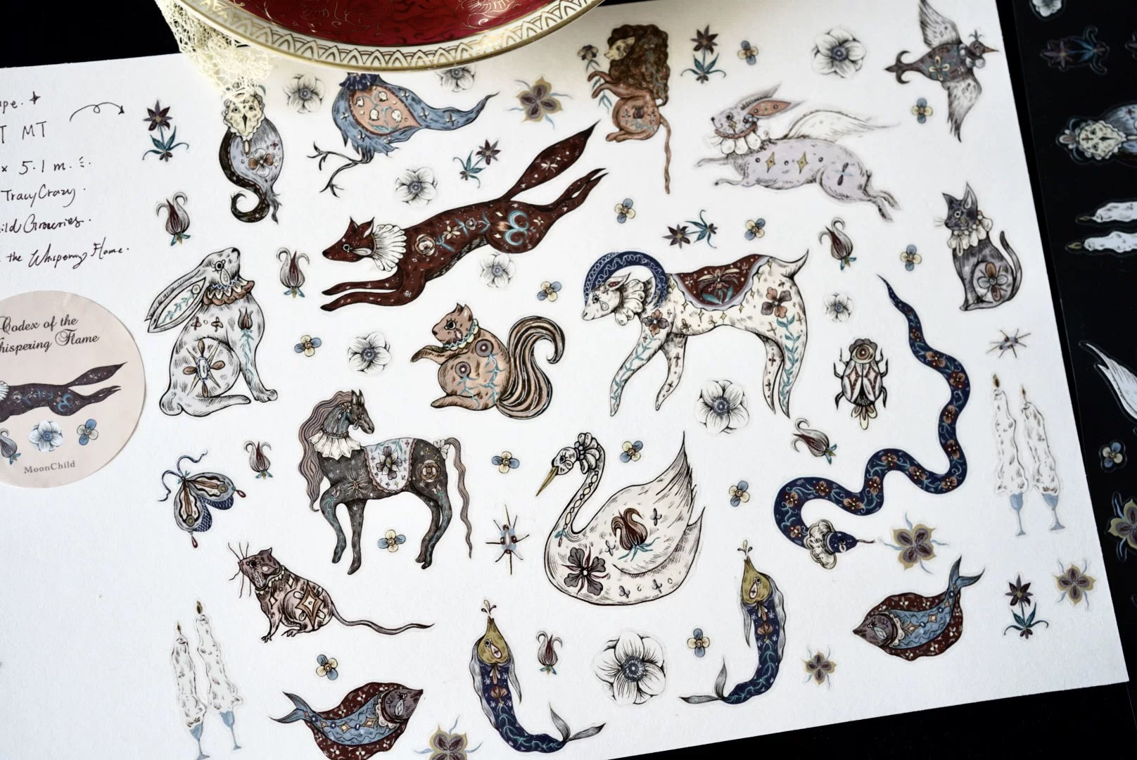 Moonchild Groceries: Codex of the Whispering Flame Series Masking Tape