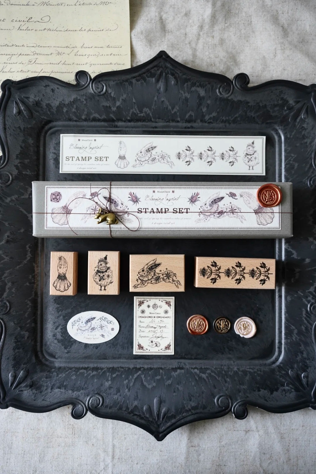 Moonchild Groceries: Blooming Imprints Stamps