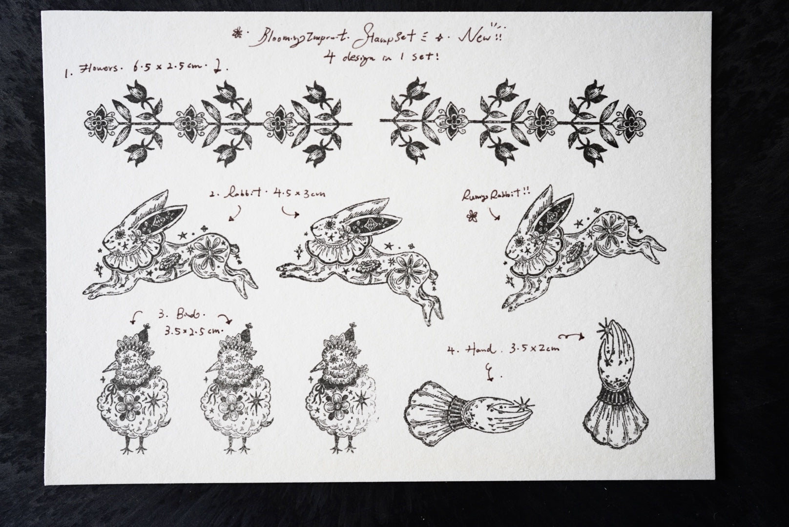Moonchild Groceries: Blooming Imprints Stamps