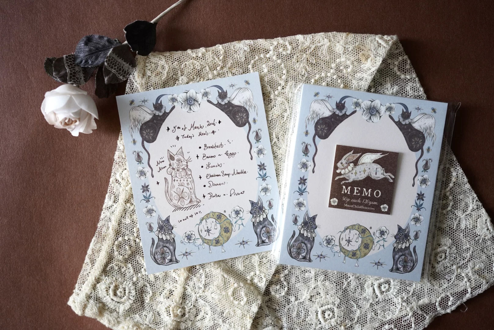 Moonchild Groceries: Book of Secret Candles VOL. 2 Memo Pad