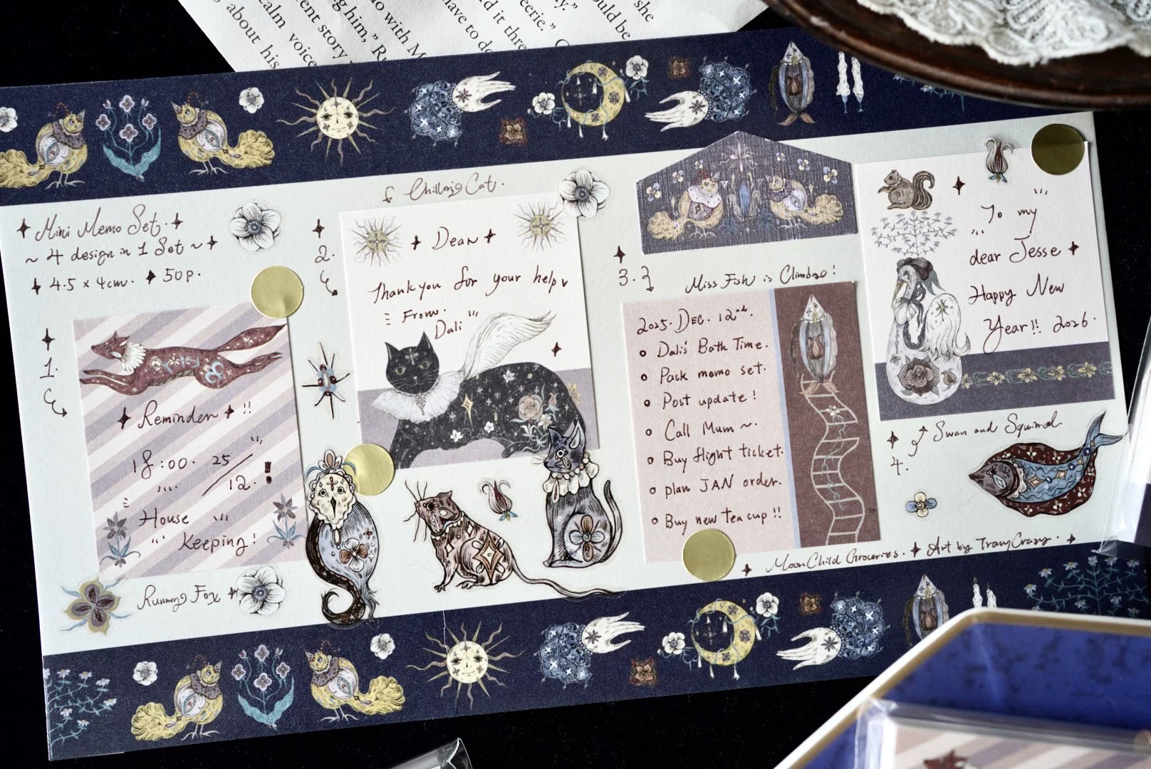Moonchild Groceries: Book of Secret Candles Mini Memo Pad