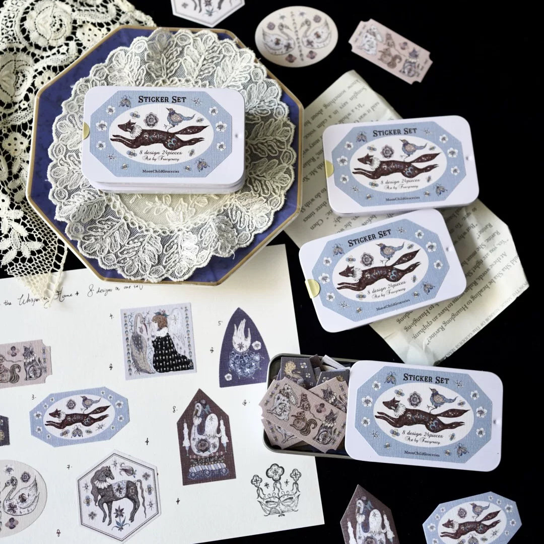 Moonchild Groceries: Book of Secret Candles Tin Can Stickers