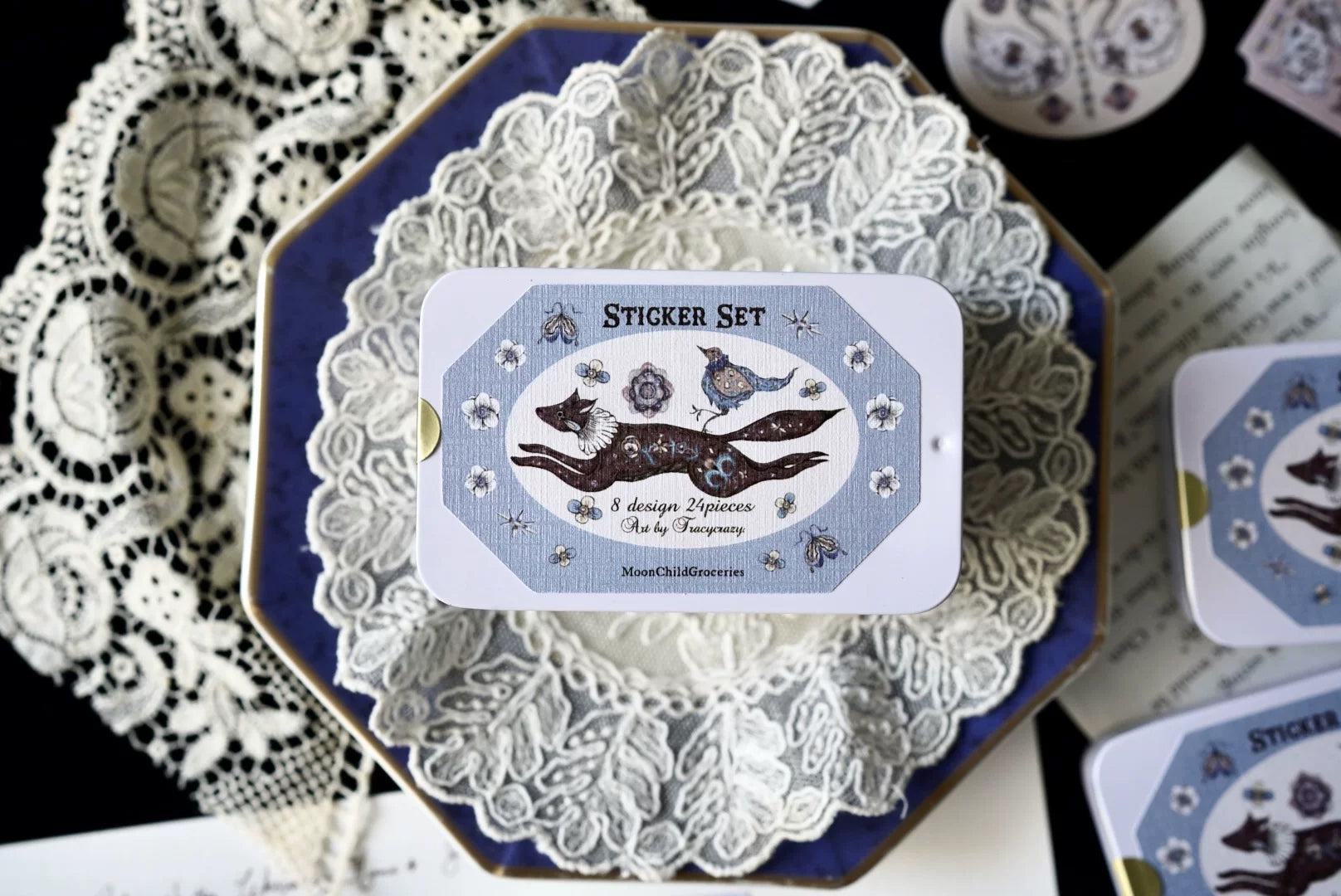 Moonchild Groceries: Book of Secret Candles Tin Can Stickers