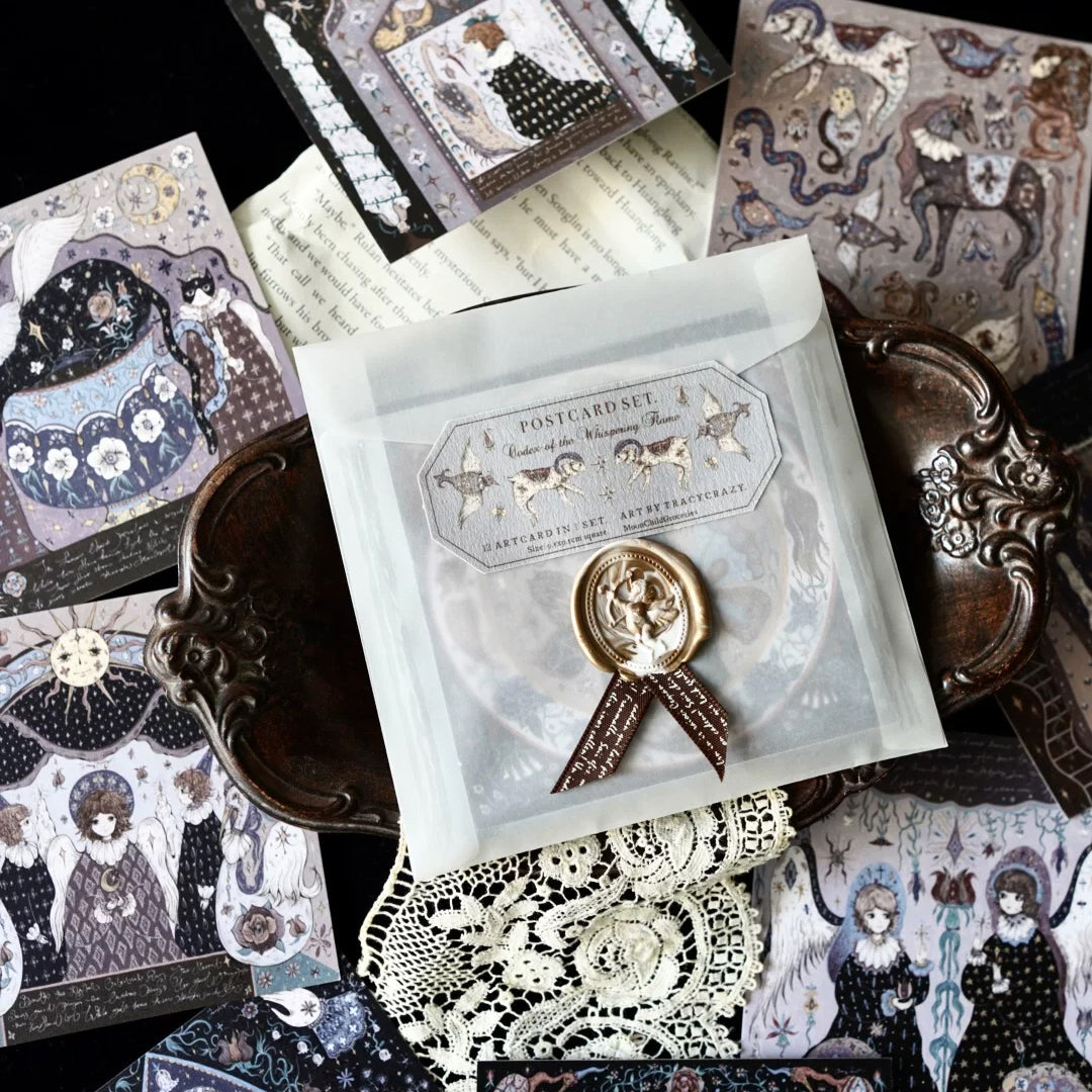 Moonchild Groceries: Codex of the Whispering Flame Postcards Se
