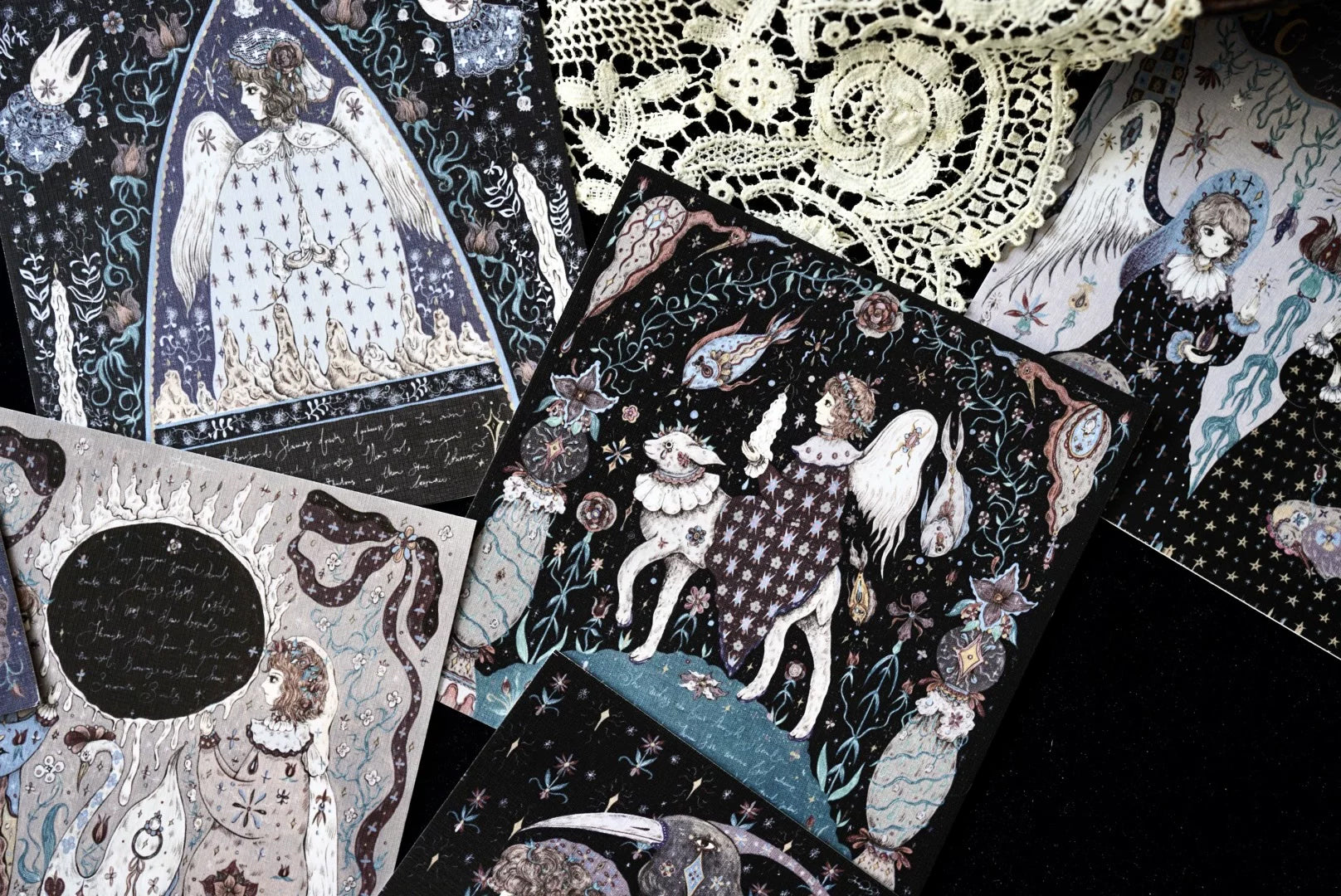 Moonchild Groceries: Codex of the Whispering Flame Postcards Se