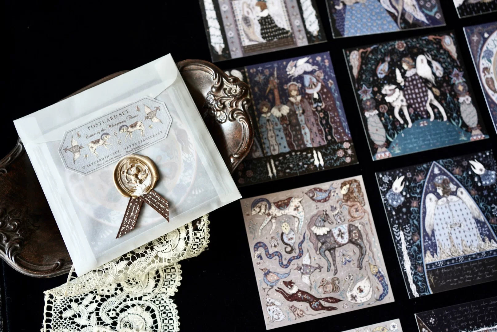 Moonchild Groceries: Codex of the Whispering Flame Postcards Se