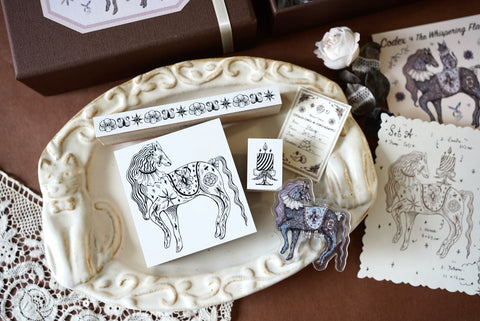 Moonchild Groceries: Codex of the Whispering Flame Stamps Set