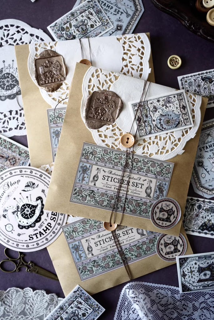 Moonlight Groceries: Retrouver Tailor Shop Sticker Pack