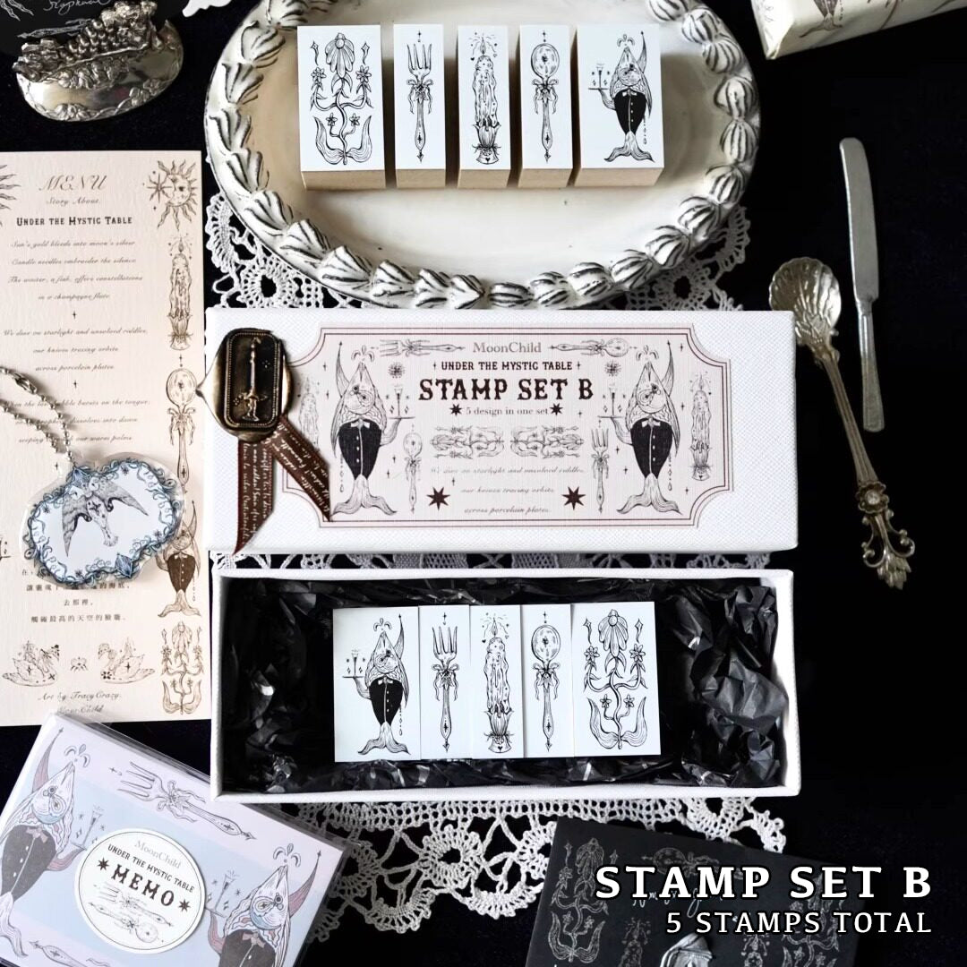 Moonchild Groceries: Under the Mystic Table Stamps Set